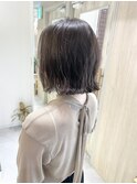 tuuli☆30代40代ペールベージュ切りっぱなしボブ　139