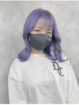 ブルーラベンダー/韓国ヘア/ケアブリーチ/ダブルカラー/渋谷