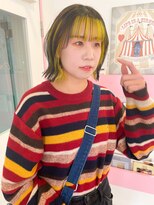 ゲームバイアランスミシー 心斎橋(GAME by Alan Smithee)&nbsp;イエローデザインカラー/ボブ/心斎橋/堀江