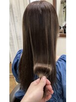 ヘアーアンドフェイシャルキング(Hair&Facial King) ブリーチ毛に酸性ストレート