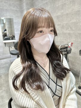 アンダーバーホワイト(_WHITE) 大人かわいいhair 艶カラー