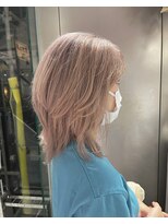 シェリ ヘアデザイン(CHERIE hair design) ●ウルフカット×ホワイトグレージュ