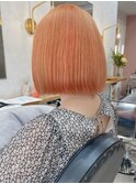 オレンジベージュボブ