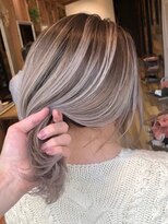 リード バイ ラグーン(LEAD by LAGOON)&nbsp;ミルクティーベージュダブルカラーハイライトバレイヤージュ