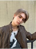 ホワイトブロンド×MEN'S HAIR×渋谷