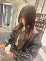 ヘアメイク アース 秋田仁井田店(HAIR & MAKE EARTH) イヤリング　デザインカラー