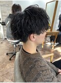波巻きパーマ/波巻きスパイラルパーマ/ツイスト/眉毛