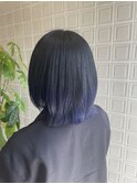 #グラデーションカラー#ブリーチカラー#ブルーカラー