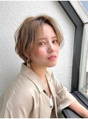 前髪長め大人ひし形ショート20代30代40代表参道