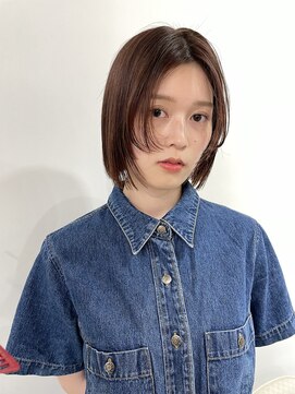 メゾンアクア 表参道(Maison ACQUA) ◎切りっぱなしボブ縮毛矯正ミニボブストレートパーマ