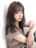 前髪カット＋透明感カラー＋補修トリートメント￥9200