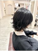 外ハネボブパーマ