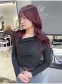 レイヤーカット×カシスレッド