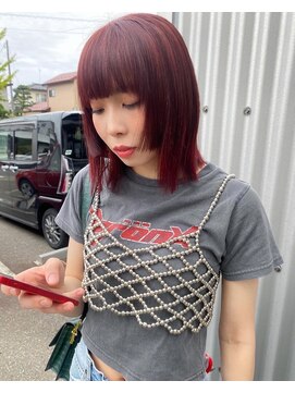 ナンバー エリュン 秋田店(N°Elune) ボルドー×姫cut