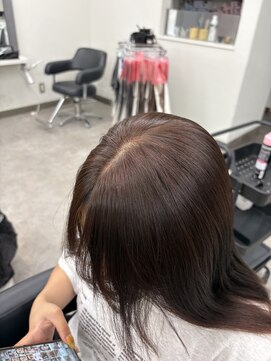 ガルボヘアー 桟橋店(garbo hair) オレンジブラウン高知美容院オイルカラー