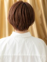 カバーヘア ブリス 上尾西口店(COVER HAIR bliss)&nbsp;□アプリコットオレンジ丸みショートマッシュ403-2上尾20代30代