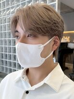 サンクマーケット 渋谷(cinq MARKET) 渋谷メンズカラーミルクティーベージュブラウンブリーチカラー◆