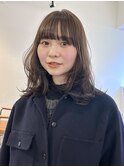 大阪梅田/レイヤーカット/オリーブベージュ/ブリーチなしカラー