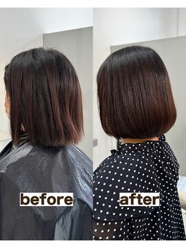 シゲ 自由が丘店(SHIGE) 乾かすだけでまとまる地毛風髪質改善ストレート40代50代縮毛矯正