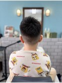 メンズカットキッズフェードショート