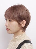 ピークアブー アヴェダ 池袋東武(PEEK-A-BOO AVEDA)&nbsp;大人可愛い耳かけショート ピンクブラウン 20代30代40代