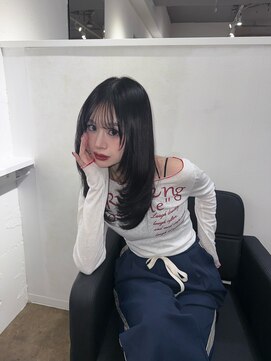 ミヨン 京都烏丸店(miyon) 【miyon】韓国レイヤーカット×暗髪カラー×髪質改善