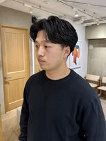 ローレン(LOREN)&nbsp;ベリーショート/ダークアッシュ/ニュアンスパーマ/韓国マッシュ
