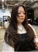 ミディアムレイヤーハッシュカットレイヤーカット