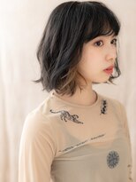 カバーヘア ブリス 戸田公園西口店(COVER HAIR bliss)&nbsp;イヤリングカラーデジタルパーマゆるふわボブ20代30代X戸田公園