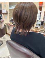 セットアップ 岡山北長瀬店(SET-UP) ミルクティーブロンド 外ハネ/ミルクティーベージュ