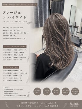サロンワン(Salon1) グレージュ+ハイライト
