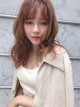 ヌイ 横浜(nui) ピンクベージュ_ブランジュダブルバング