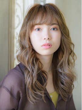 ネオリーブ ジューク 日吉店(Neolive JuQ) 大人かわいいひし形毛先パーマくびれミディブランジュ 日吉