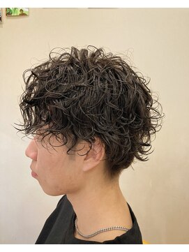 ルート(root) アップバングツーブロウェーブパーマ