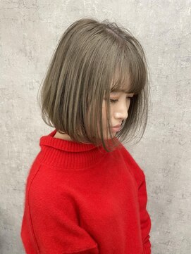 ボンドバイテトテ 三宮元町(BONDbytetote) ミルクティー×エアリーミディボブ