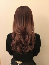 ヒカ ヘアーデザイン(Hika hair design) ピンクグラデーションカラー