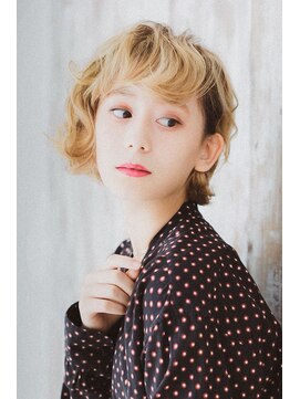 ヘアアンドスパ モーブ 世田谷(hair&SPA Mauve) マッシュヴェールウェーブハイトーンふわミディ