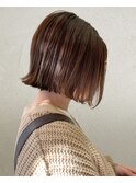 20代30代大人可愛い★小顔ボブ丸みショートフェイスライン