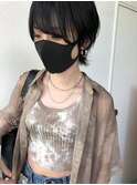 外ハネウルフ ネイビーカラー 10代20代