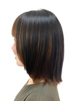 黄ぐまくん美容室 ミディアム インナーカラー