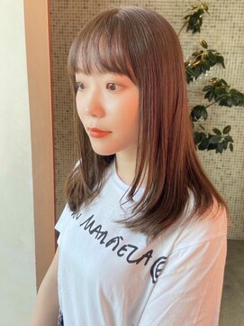 トップヘアー スパアンドリラクゼーション 安城(spa&relaxation) ブリーチなしで叶える柔らかミルクティーベージュ