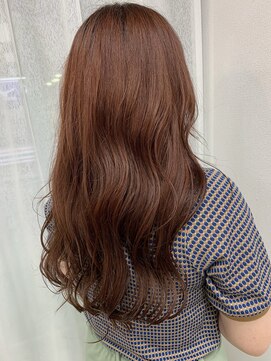 ルノン(LUNON) オレンジブラウンカラー ブリーチなし/ロング/韓国