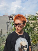 コウボウ(COUBOU) オレンジ×爽やかアップバングショート!!