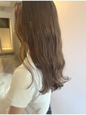 ロング/柔らかラベンダーベージュ