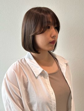 サラ ビューティー サイト 古賀店(SARA Beauty Sight) ボブ/サイドバング/オリーブ/透明感カラー/20代30代40代