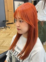 アルター(aL ter)&nbsp;【オレンジ×ロング】前髪/こなれミディ/鎌取/林愛華