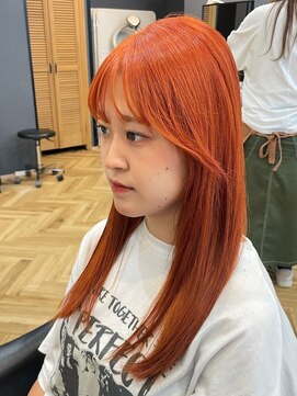 アルター(aL ter) 【オレンジ×ロング】前髪/こなれミディ/鎌取/林愛華