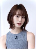 20代30代大人かわいい小顔くびれレイヤーカット前髪ボブウルフ