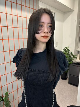 クペウ ローウェン(cope'u ROWEN) デザインカラー/レイヤーカット/ウェットヘア/オリーブベージュ