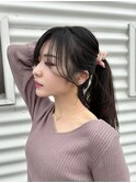 韓国ヘア/レイヤーカット/前髪/顔周りカット/顔周りレイヤー